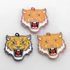 56x56mm Big Size AA Quality Delicate Micro Pave CZ Hip-Hop Brass Enamel Tiger Head Jewelry Pendant