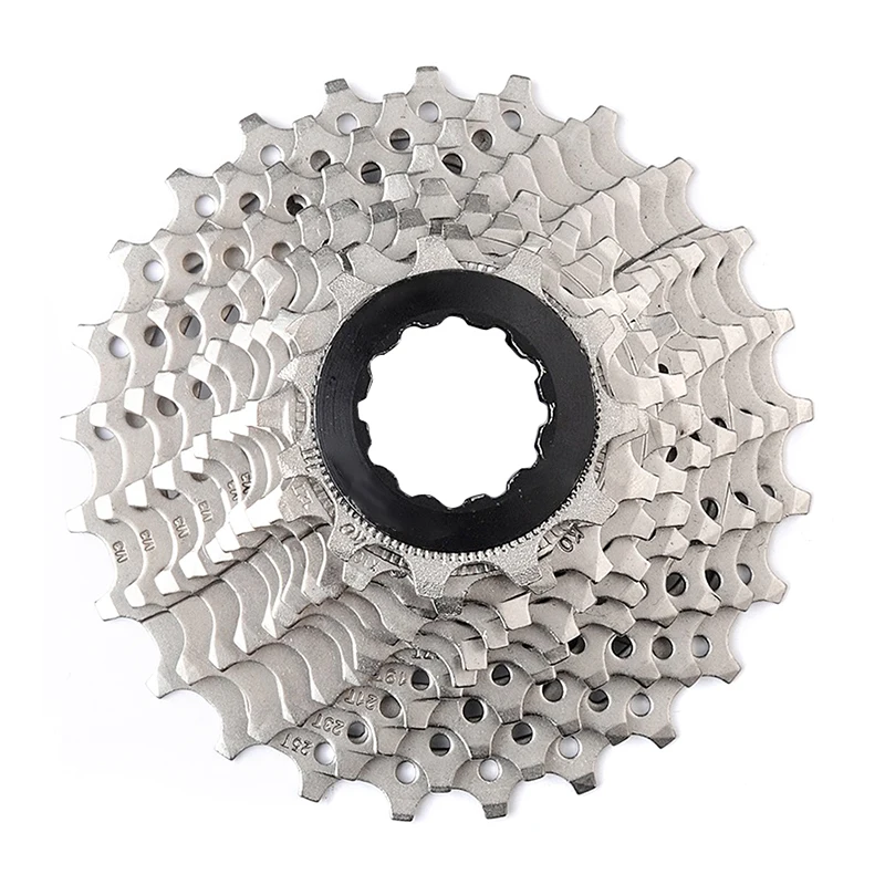 

china bicycle parts road bikes flywheel 10s 25T Cassette freewheel High strength steel sprocket, Silver