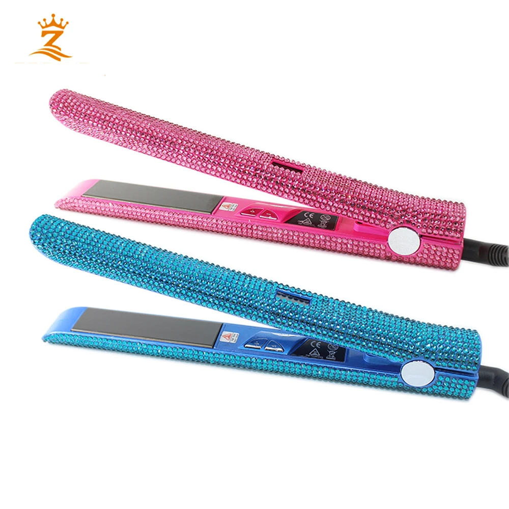 

wholesale stock fast heat up pretty ceramic bling flat iron, As your rquirement