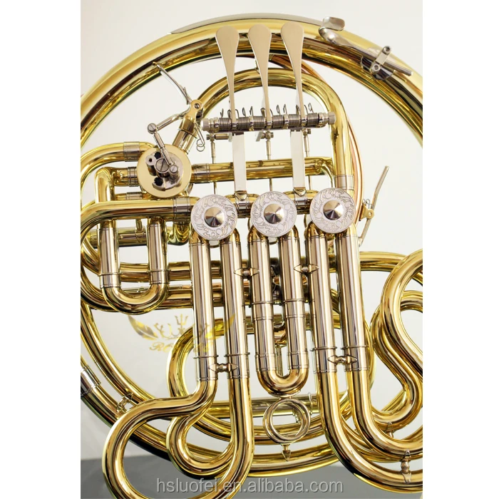 Roffee Musical Brasswind Instrument French Horn Gold Lacquer F Key Bb 4