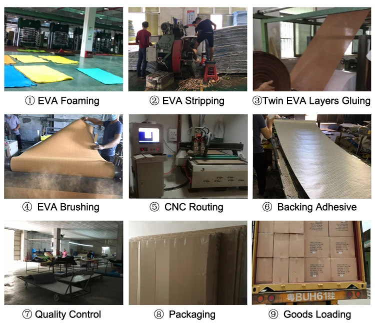 Melors Non Skid Flooring EVA Faux Teak Marine Foam Customized Sheet