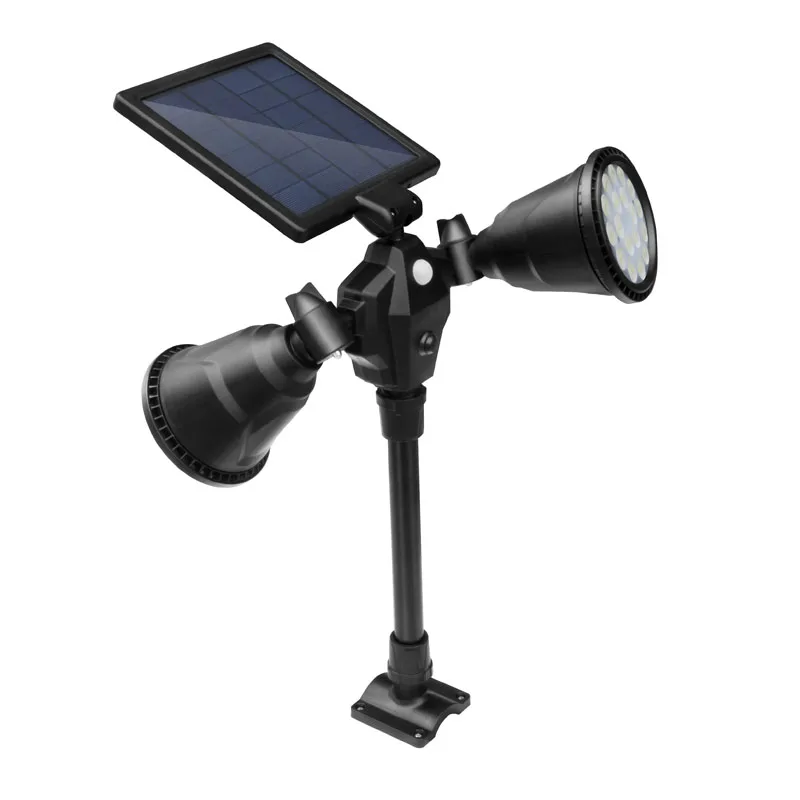 led Solar Double Spotlight , Motion Sensor Solar lights 36 LED Dual head 360-Degree outdoor garden Yard