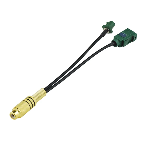 

Fakra E Plug and Jack connector to RCA Cable TV antenna cable