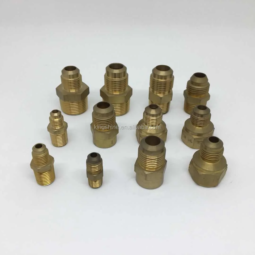 Brass Flare Fittings Male Fitting Inverted Flare Copper Pipe Fitting Brass Flare Nut Union