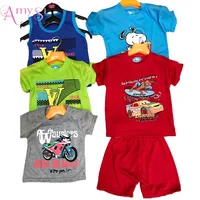 

0.87 USD BT005 Factory wholesale Children short sleeve carton cotton kid clothing, kids clothing sets, kids clothing sets boys