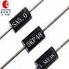 Schottky Barrier Rectifiers 5.0A 50V-100V SR520 Thru SR5100 In Case DO-27