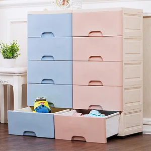 Image of Baby Cabinet Bedroom Design Kid Plastic Drawer Storage Wardrobe Cupboard For Cloth