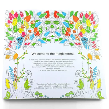 Giardino Segreto Inglese Per Bambini Decompressione Colore Dipinto A Mano In Coloring Book Foresta Incantata Per Bambini Pittura Conto Buy Inglese