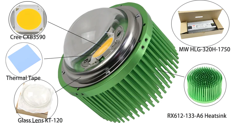 New technology custom copper round pin fin heatsink for citizen cxb3590/clu048.