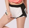Yogo pants running sports short pants training for women shorts OEM soft contrast fabric breathable with zip