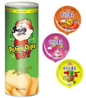 
Canned snack crispy corn snacks chinese snacks chips 