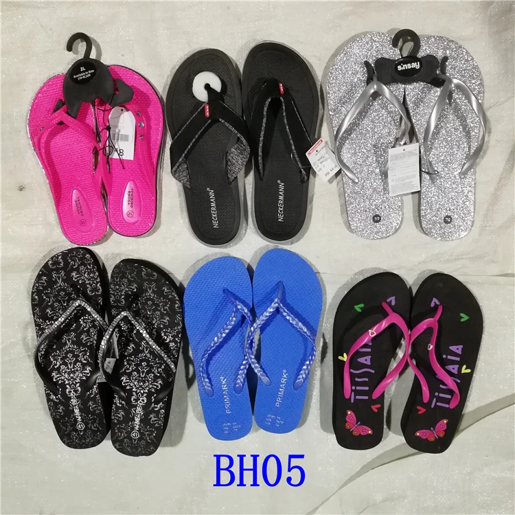 

womens cheap wholesale stock flipflops pvc strap Eva outsole printed slippers, Colors a lot, automatically
