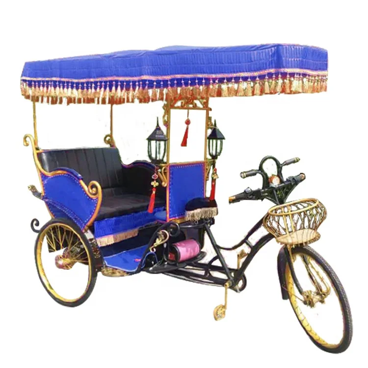 
48V 800W 4 passenger three wheel Electric Rickshaw Pedicab for sale 