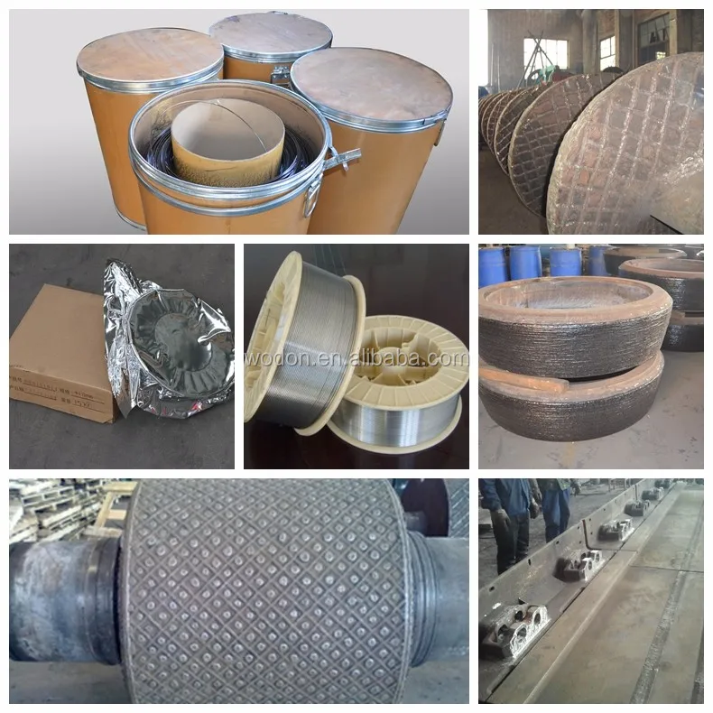 Wodon wear resistant flux core wire for hardfacing squeeze roller