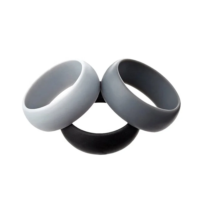

Custom Making Soft Wedding Bands Silicone Ring For Men Women, Customized