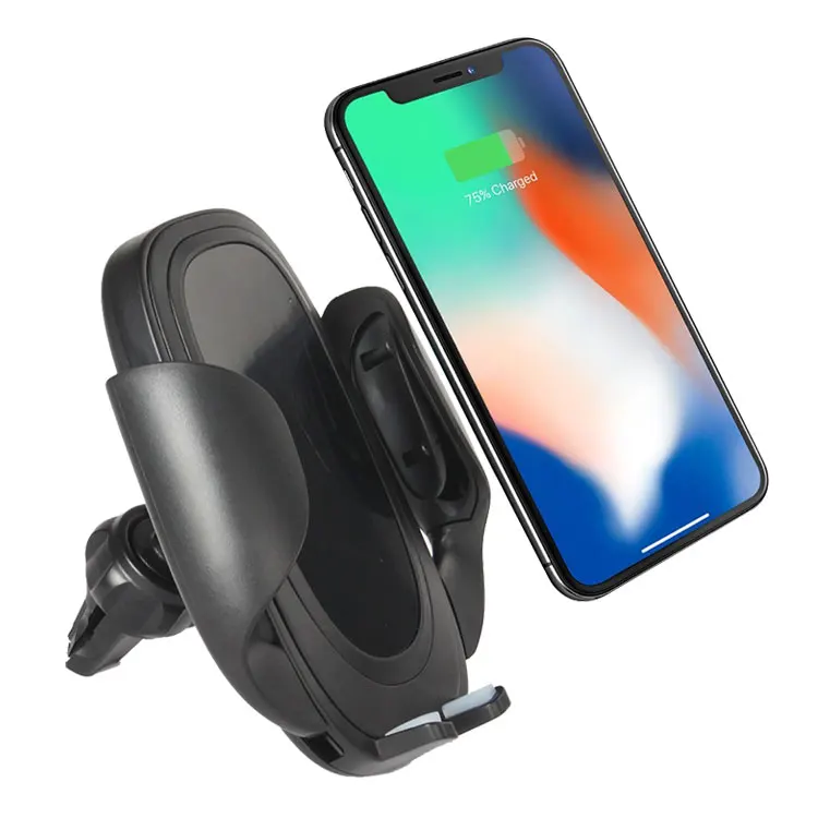 

2019 new arrival oem logo qi car wireless charger 7.5W 10W for iPhone and for Samsung, Customized