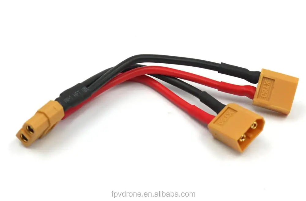 Xt60 Parallel Battery Connector Cable Extension Y Splitter For Phantom