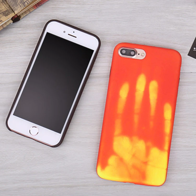 new magical thermal temperature color change thermal heat sensitive induction tpu phone case for iphone 7 8 plus buy tpu phone case for iphone iphone color change