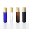 essential oil black red amber green clear frosted roller bottle 10ml