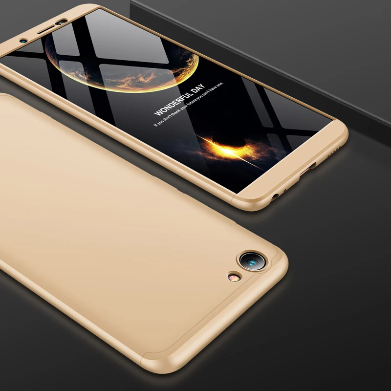 2018 hot sell 360 cover Removable 3in1 Hard PC Shield Back Cover Case for Vivo Y71 phone cases