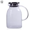 Heat resistanting big capacity transparent Water Jugs1900ml glass jug