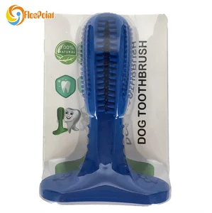 Image of 2019 New COLOR BLUE new patent Pets Toothbrush Stick Dental Care Brushing Stick for dogs