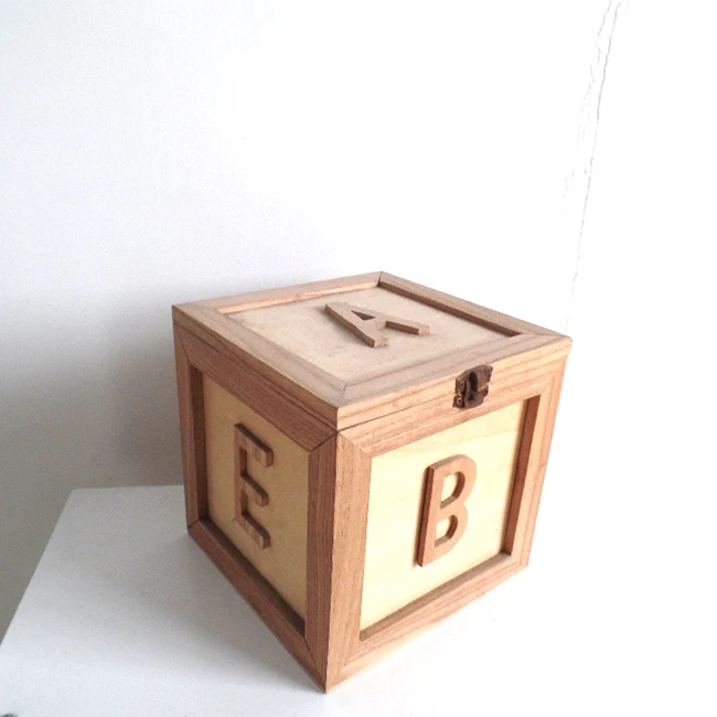 wooden box with lock clasp