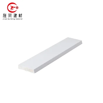 China Factory White Paint Solid Wood Baseboard Decorative Wood