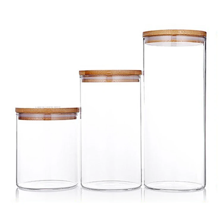 

Clear Glass Jar with Gasket - Wide Mouth French Glass Preserving Jars