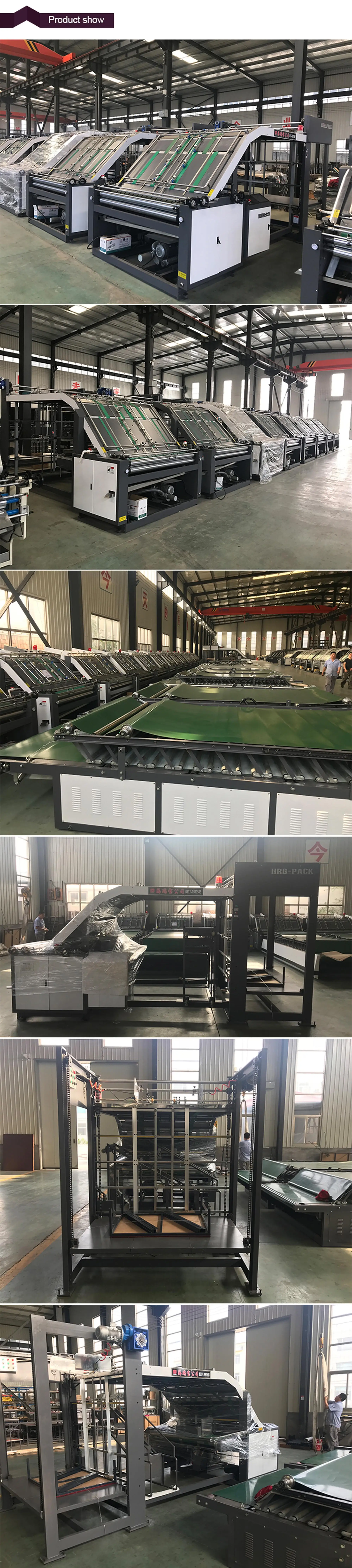 HRB-HII Semi Automatic Flute Laminator Machine Lift Model