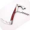 Wholesale high-quality stainless steel wine beer bottle opener, color wood handle sommelier, single shrimp head multi-purpose