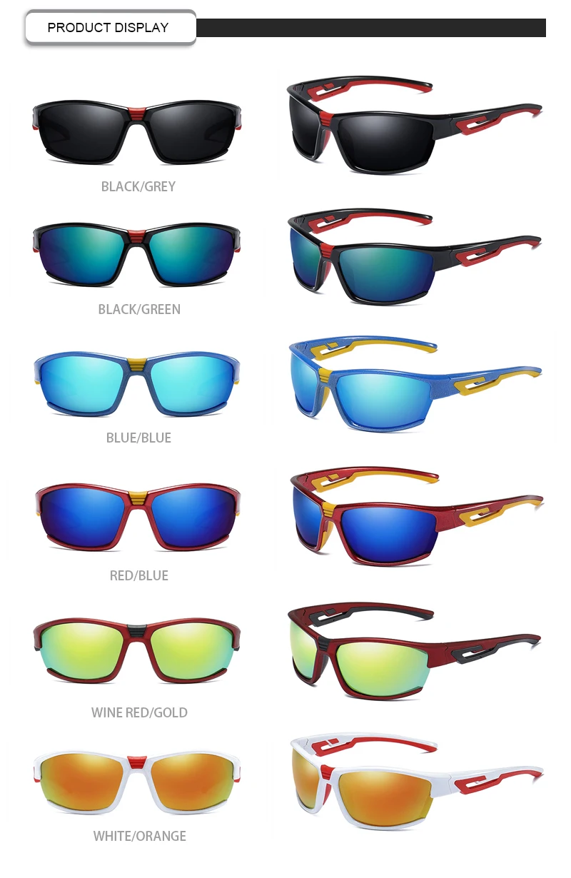 Custom semi rimless eyeglasses polarized men women sports sunglasses