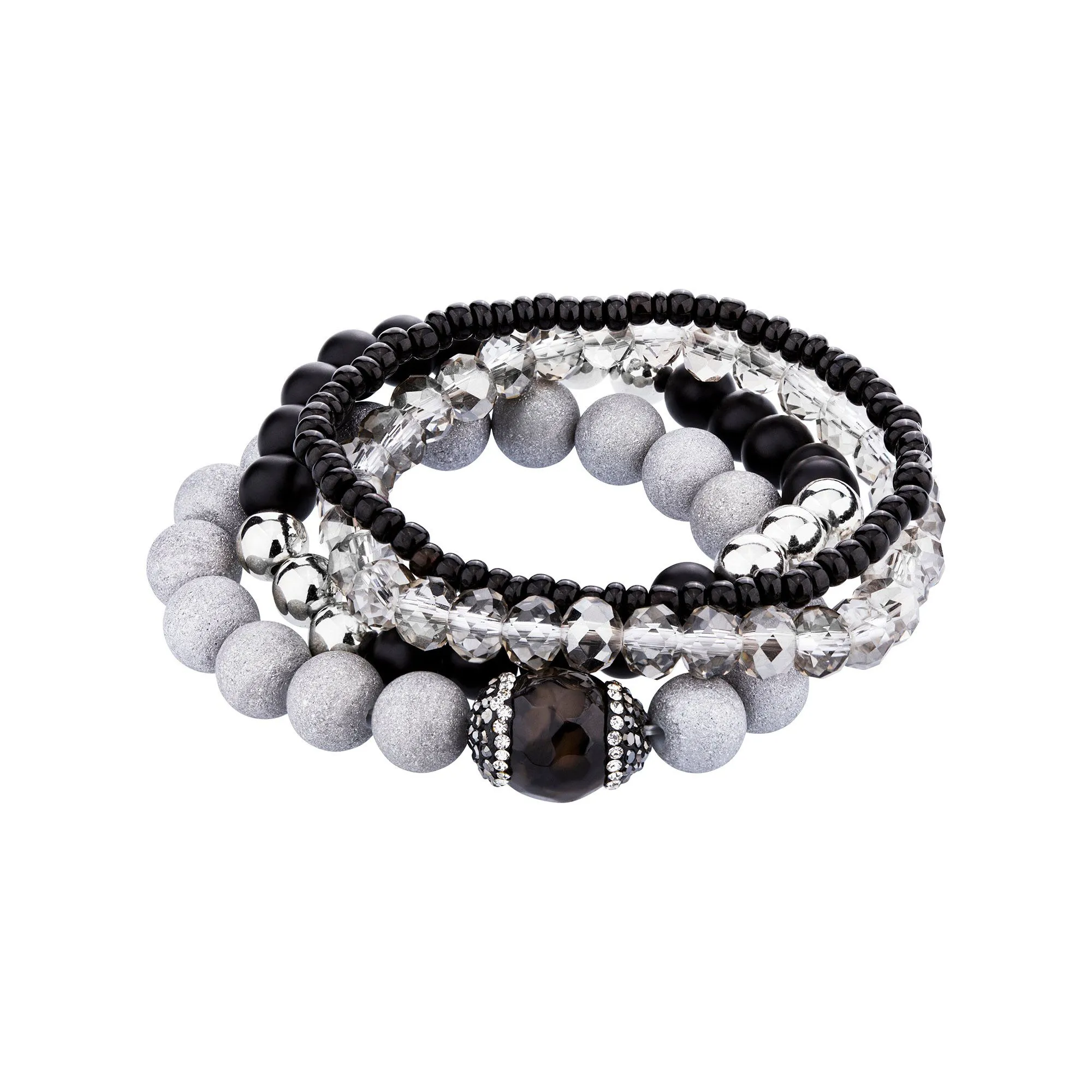 Hot-sales woman stone wrap bead bangle wholesale multilayer bracelet for women