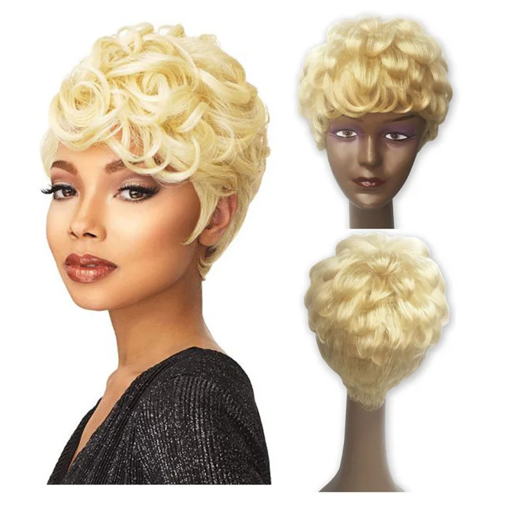 

Brazilian Virgin Hair short hair wig Hair Full Lace Wigs for black women, #1b or as your choice