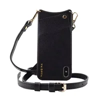 

Necklace cell phone case for iPhone XS chain strap PU leather wallet case with Card Holder for iPhone xsmax/XR/8PLUS/6SPLUS