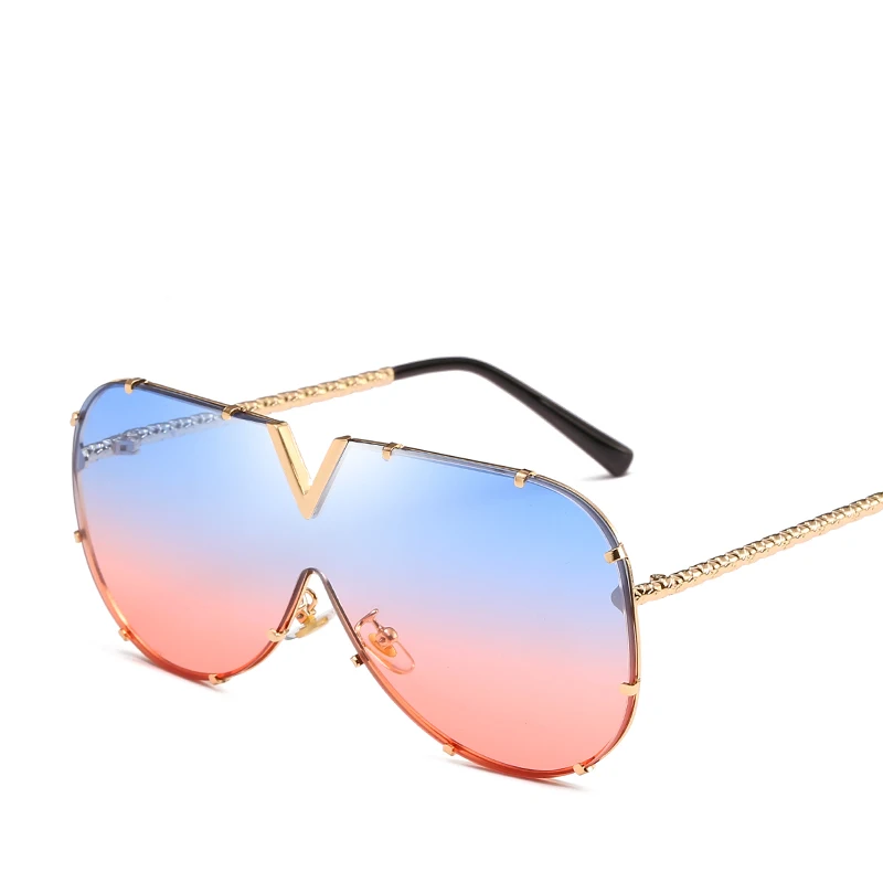 

Latest Oversized Clear Sunglasses Personalized,Wholesale Designer Rainbow Sunglasses,Big Luxury Oversized Sunglasses 2018