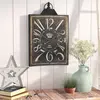 Square Arabic Standard analog plastic Wall Clock