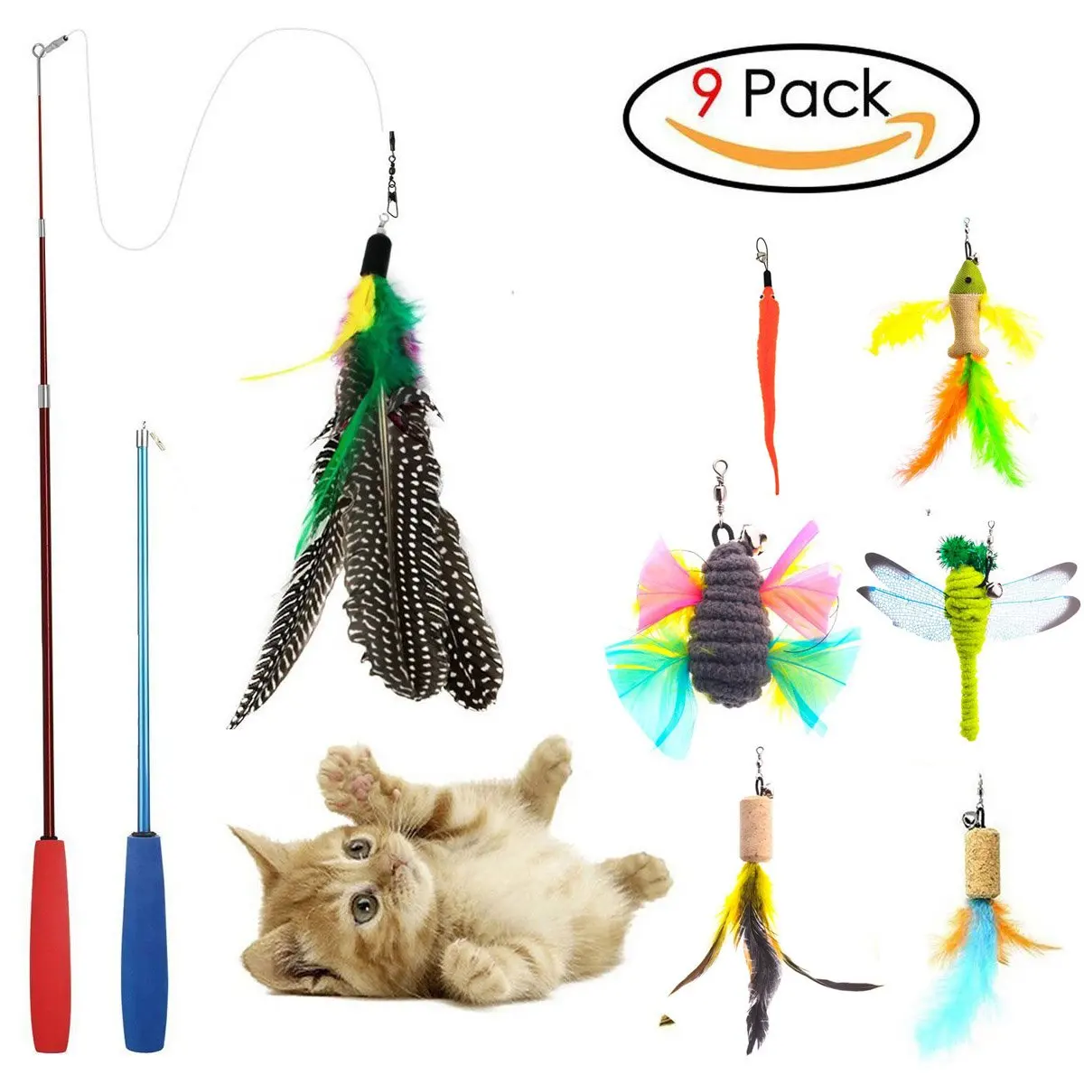 butterfly wand cat toy