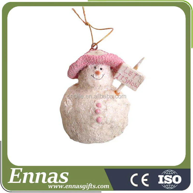 Wholesale cute personalized statue resin craft Christmas ornaments