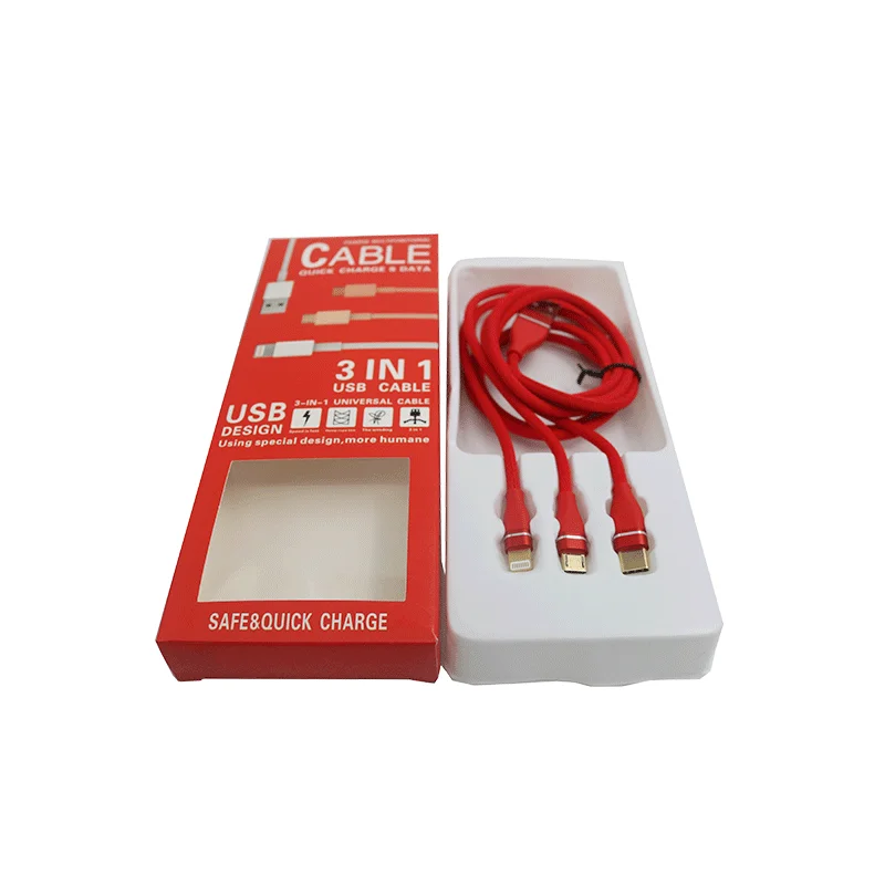 

Original 3 in1 Charging Usb Charge Data Cable