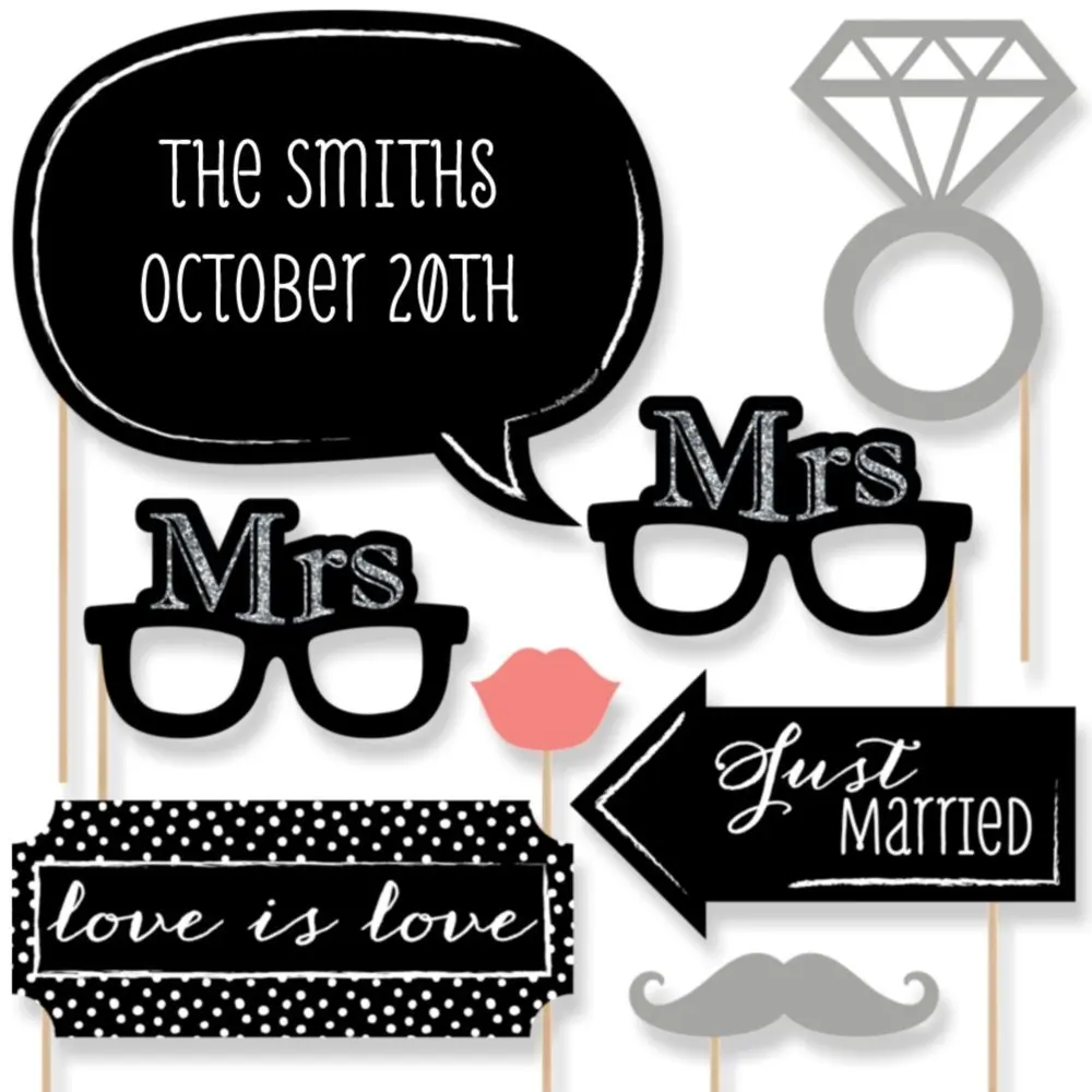 personalized photo booth props
