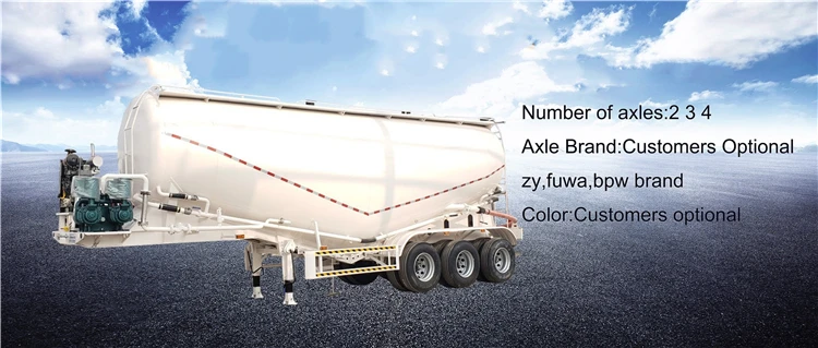 China manufacturer Chengda brand best selling bulk cement tanker semi trailer truck for sale