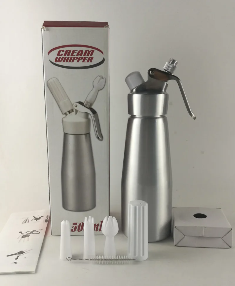 
Professional Whipped Cream Homemade Dispenser Whipping Siphon for Sauces, Desserts, and Infused Liquor 500ml 