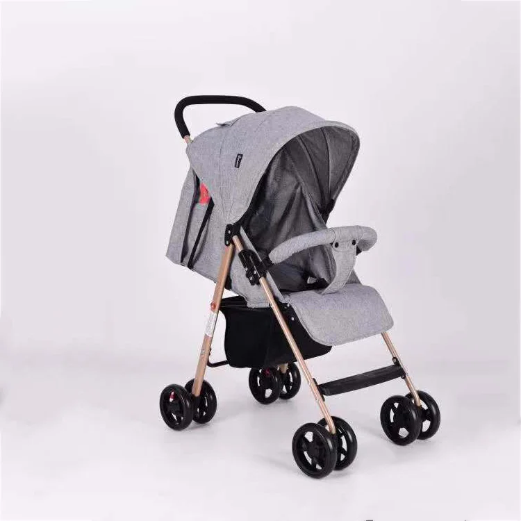 

light weight foldable kids carrier/can sit can sleep take on airplane children pram/steel frame baby stroller, Red/grey/purple