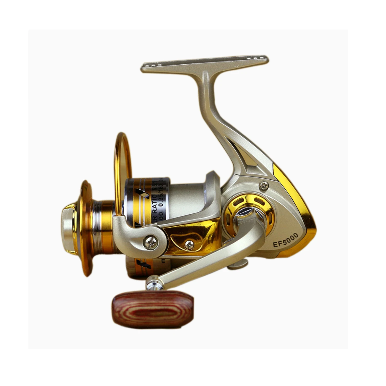 

EF1000-7000 Spinning Wheel Reel Metal Rocker Fishing Reel Fishing Gear, Golden
