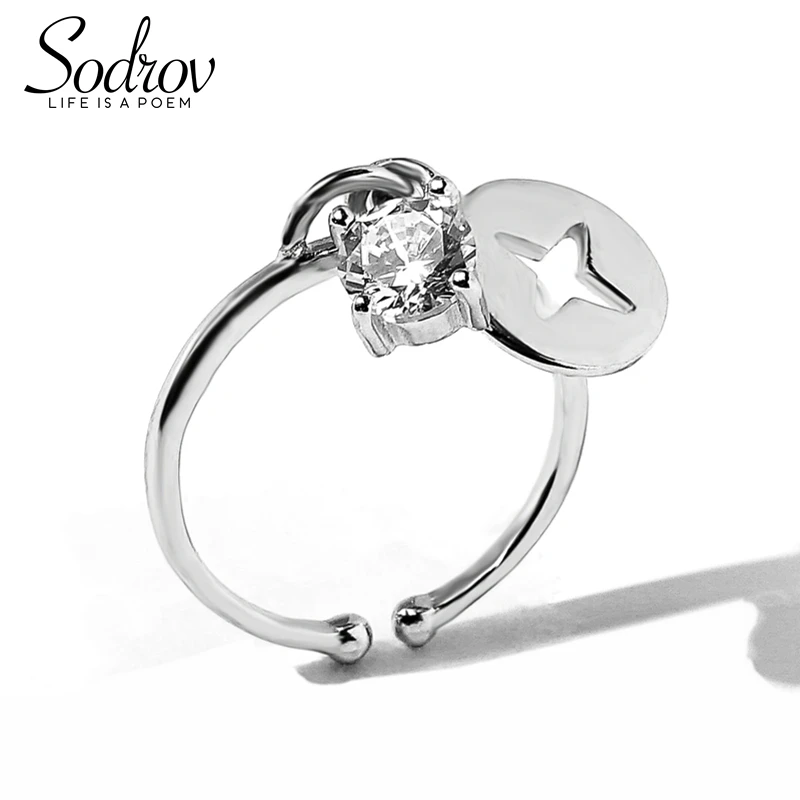 

925 Sterling Silver Rings for women elegant style Adjustable Rings Wedding Brand Fine Jewelry HR017 Personalized