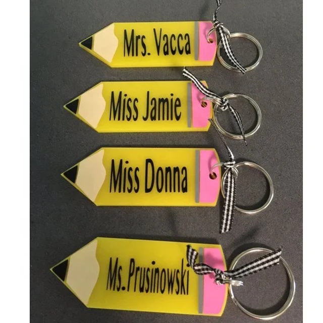 

Personalized RTS Acrylic Pencil Keychain, Customized color is available