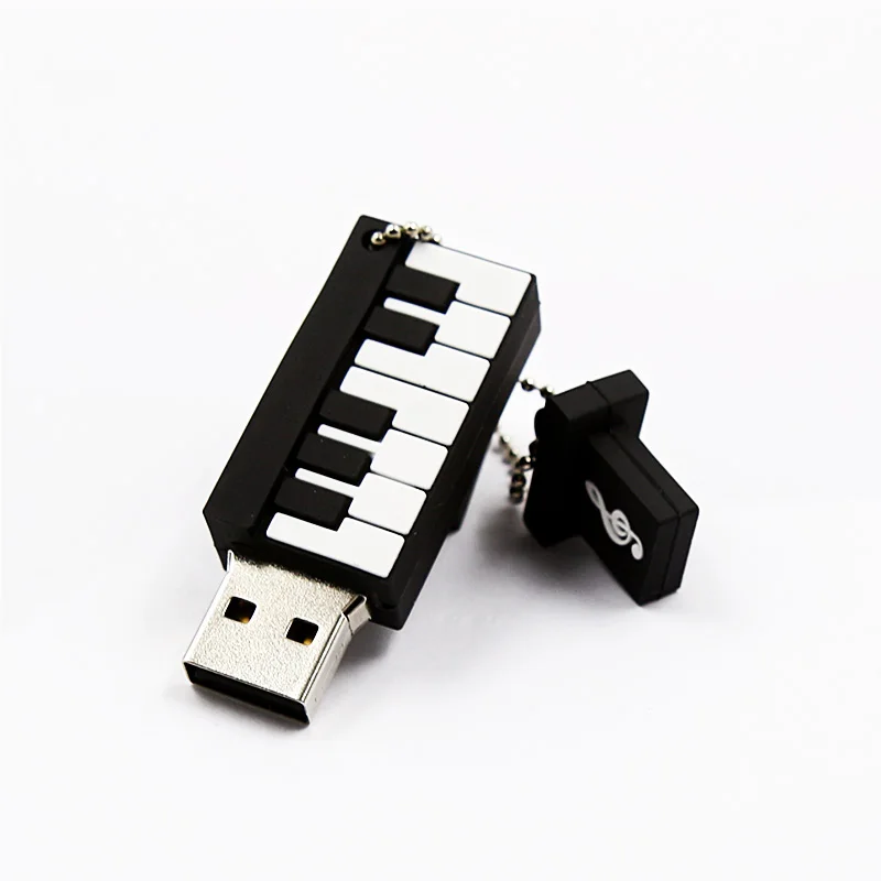 

Promotional Piano PVC Usb Flash Memory 4GB 8GB 16GB 32GB, Beige, black