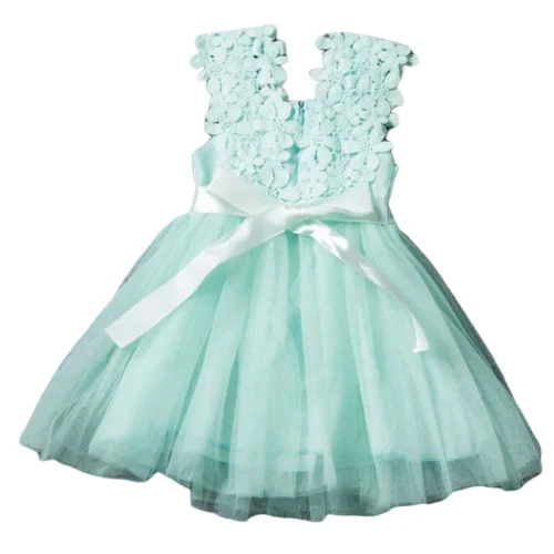 

Girls Flower Dress and Pink /Mint / White/ Tulle 6 color Dress Fashion Design Small Girls Dress