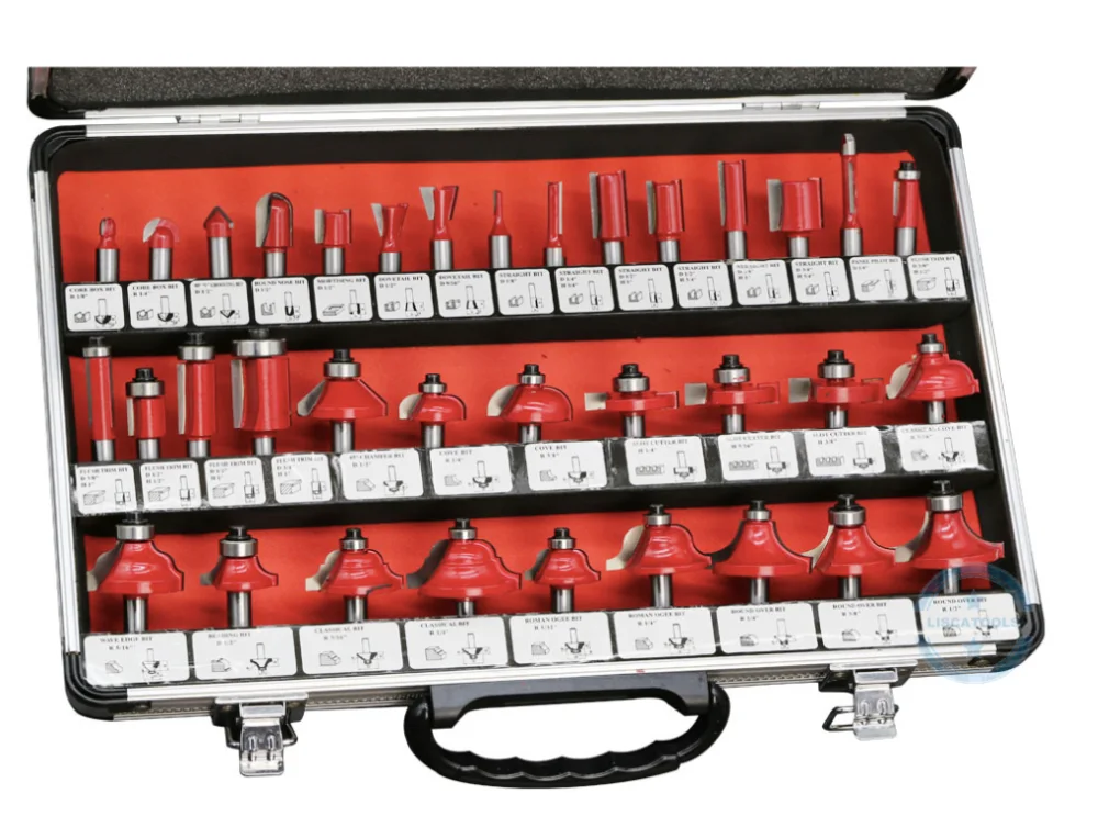 Kits009 35pcs 8mm 6mm Tungsten Carbide Wood Router Bit Set For